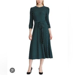 Ralph Lauren Dark Green Polka Dot dress